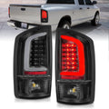 LED Tail Lights W/ Light Bar Black