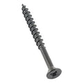 AP Products 012-FSQ100 BL 8 X 3 Black Flat Head Screws, 3" / Pack of 100