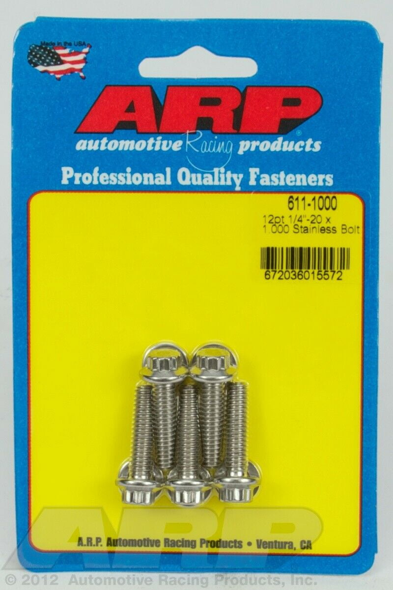 12 PT 1/4-20X1.000 PK/5