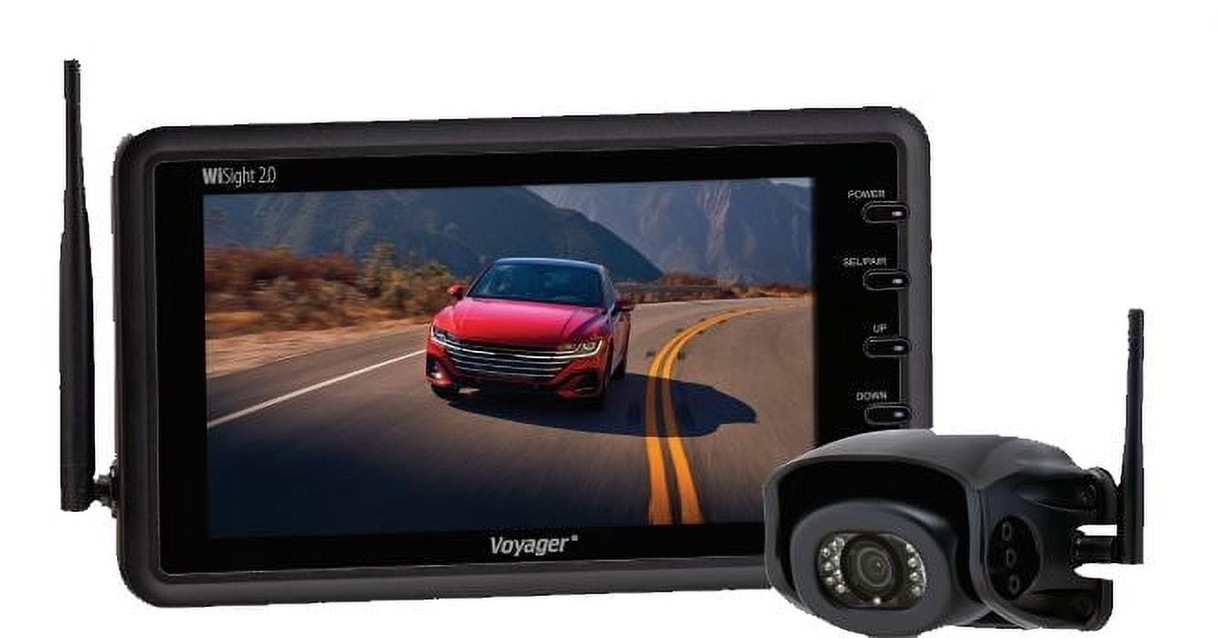 ASA ElectronicsWVSXP70; Backup Camera; Voyager; For Pre-Wired Systems; Rear End Mount; 7 Inch LCD Color Monitor; Integrated Microphone; Waterproof; Black