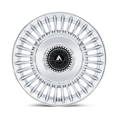 Asanti Black TIARA 22X9 5X4.25/4.5 72 +38 CHROME