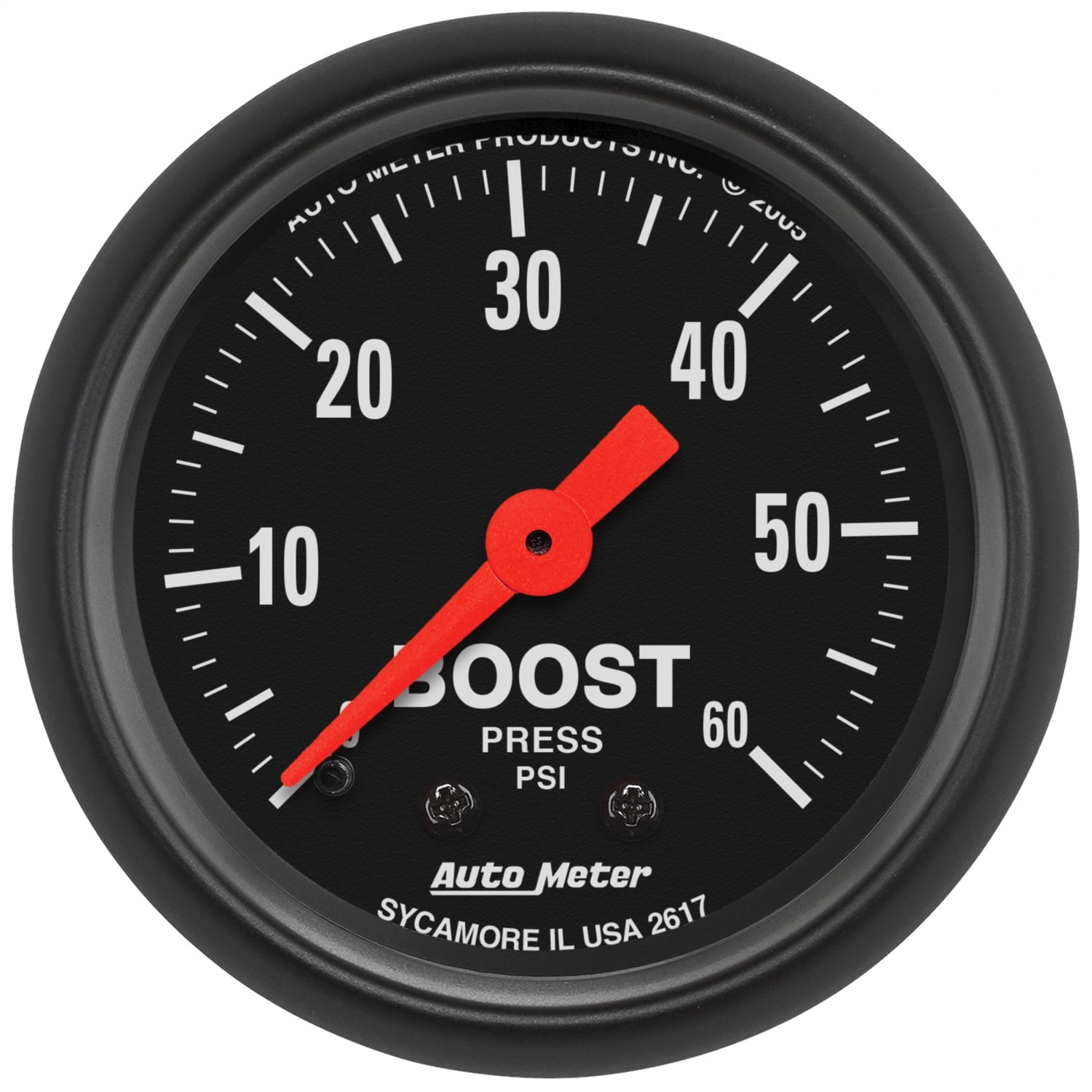 AUTO METER 2617 2IN BOOST, 0-60 PSI, MECH Z-SERIES