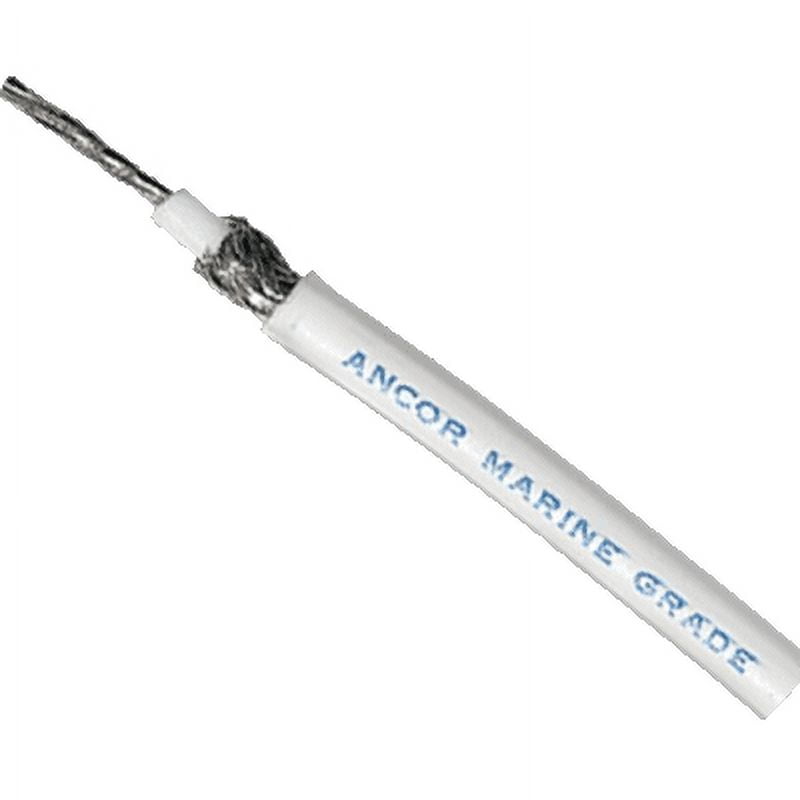 Coaxial Cable  Rg 8X  White - 100FT