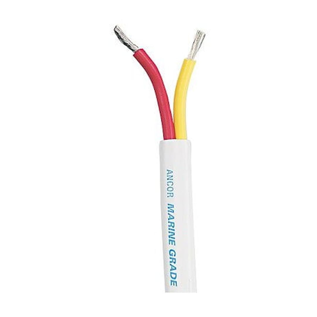 Ancor Marine Grade Wire Tinned Copper Safety Duplex Flat Cable 12/2 Gauge 100'