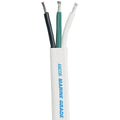 Ancor 131325 Marine Grade Electrical Duplex Tinned Boat Cable - 12 AWG, Triplex, Flat Cable, Black/Green/White, 250 Feet