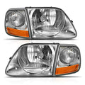 Crystal Headlight Set; Clear Lens