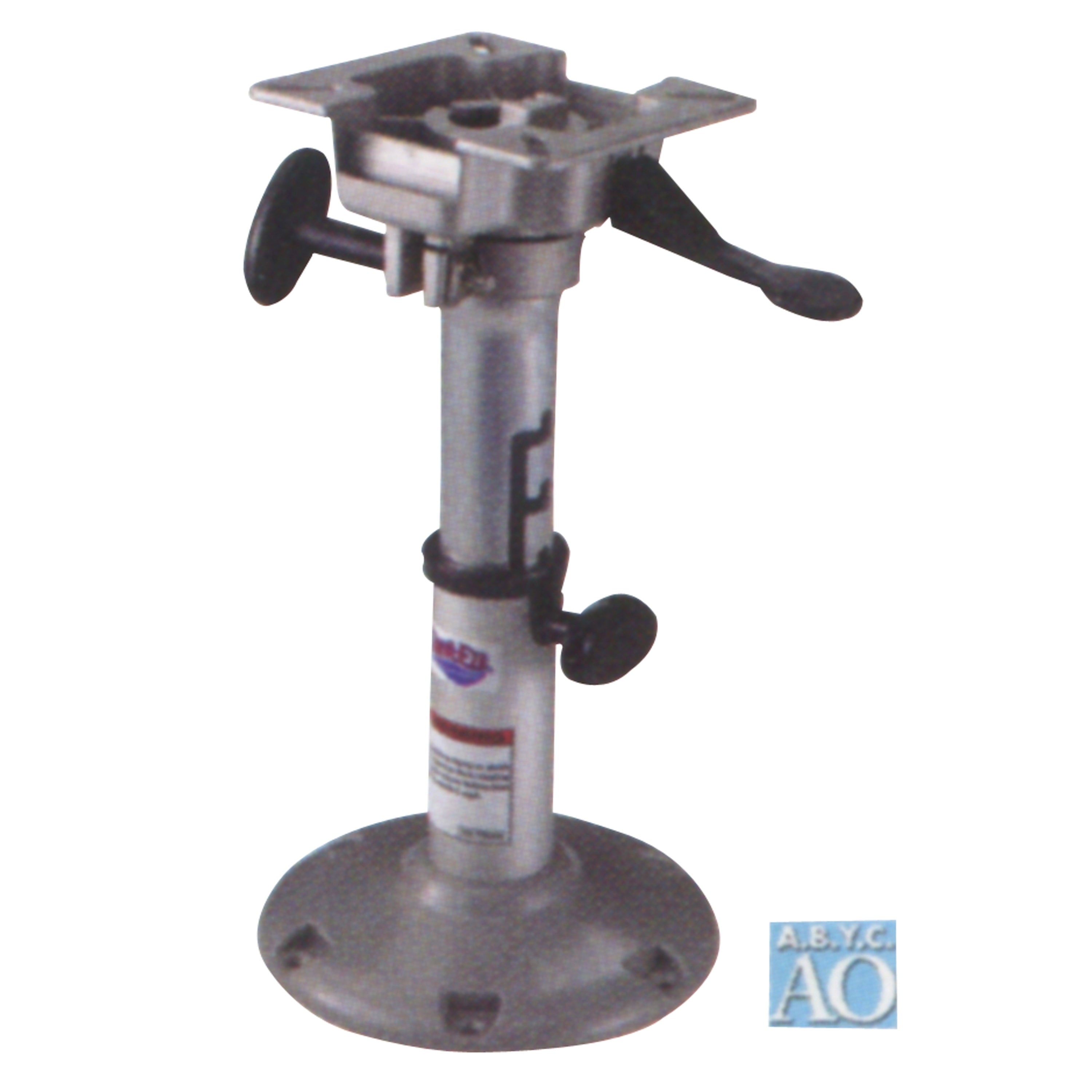 Attwood 2385405 LakeSport 238 Series Seat Pedestal with Seat Mount - Manually Adjustable, 12.5"-15.5" J-Slot