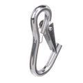 Attwood 7653L3 Utility Snap Hook, Zinc-Plated Steel, Spring-Loaded Closure, Light-Duty, 4 Inches Long, -Inch Ring Diameter
