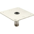 Attwood SP-67739-T Lock’N-Pin ¾-Inch Pin Base — 7x7-Inch Base, Threaded, Acetal Bushing, Pre-Drilled for Mounting