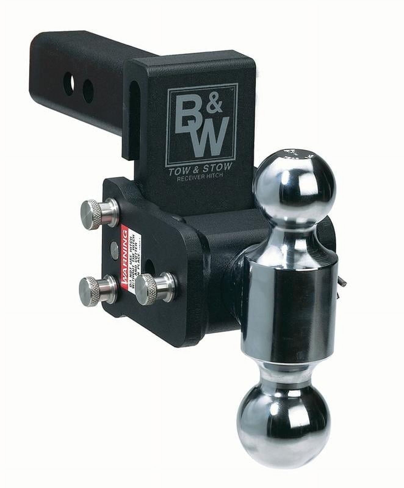 Tow & Stow 2 Ball Mount -2", Drop - 3", Rise - 3/12" - Black