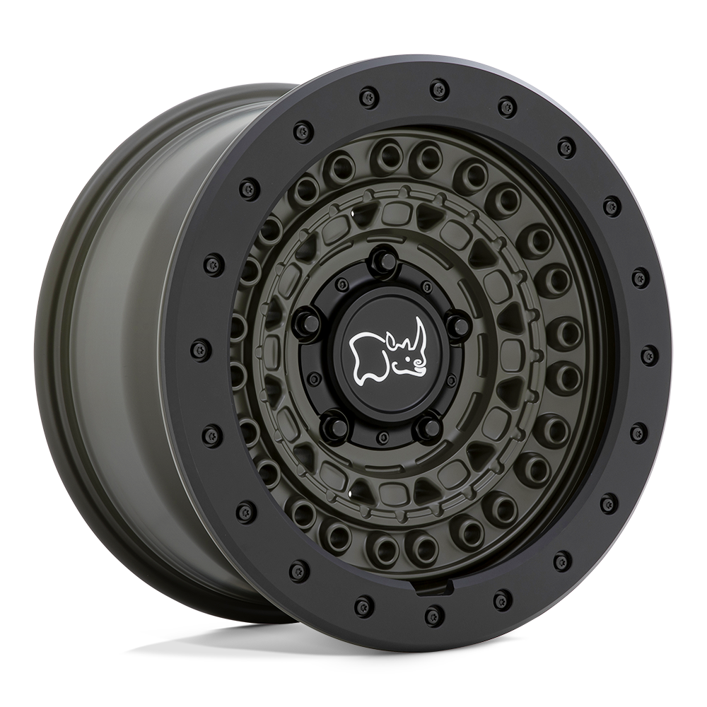Black Rhino Hard Alloys BARRICADE 17X8.5 6X5.5 112 OD-GRN-BLK +0