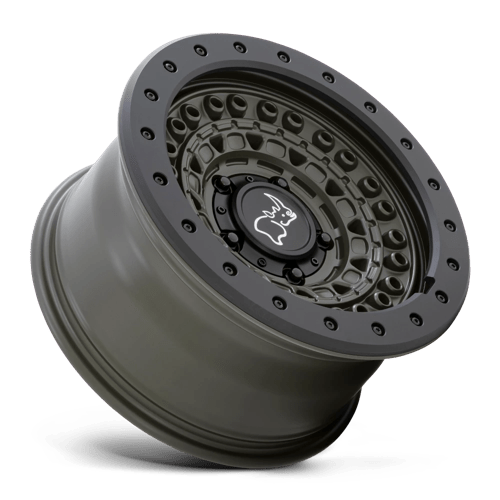 Black Rhino Hard Alloys BARRICADE 17X8.5 6X5.5 112 OD-GRN-BLK +0