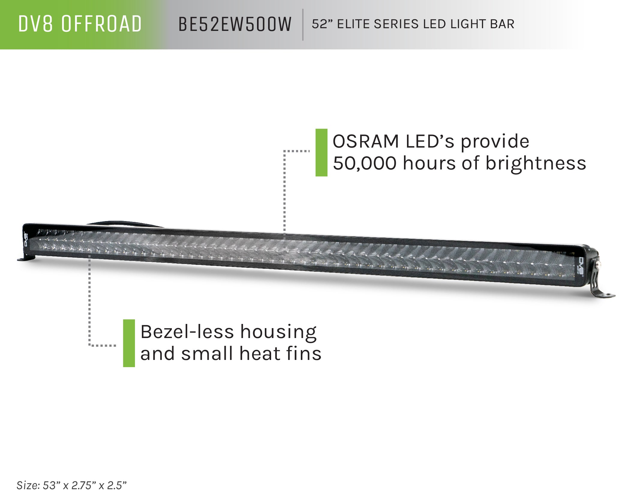 52-Inch Elite Series LED Light Bar