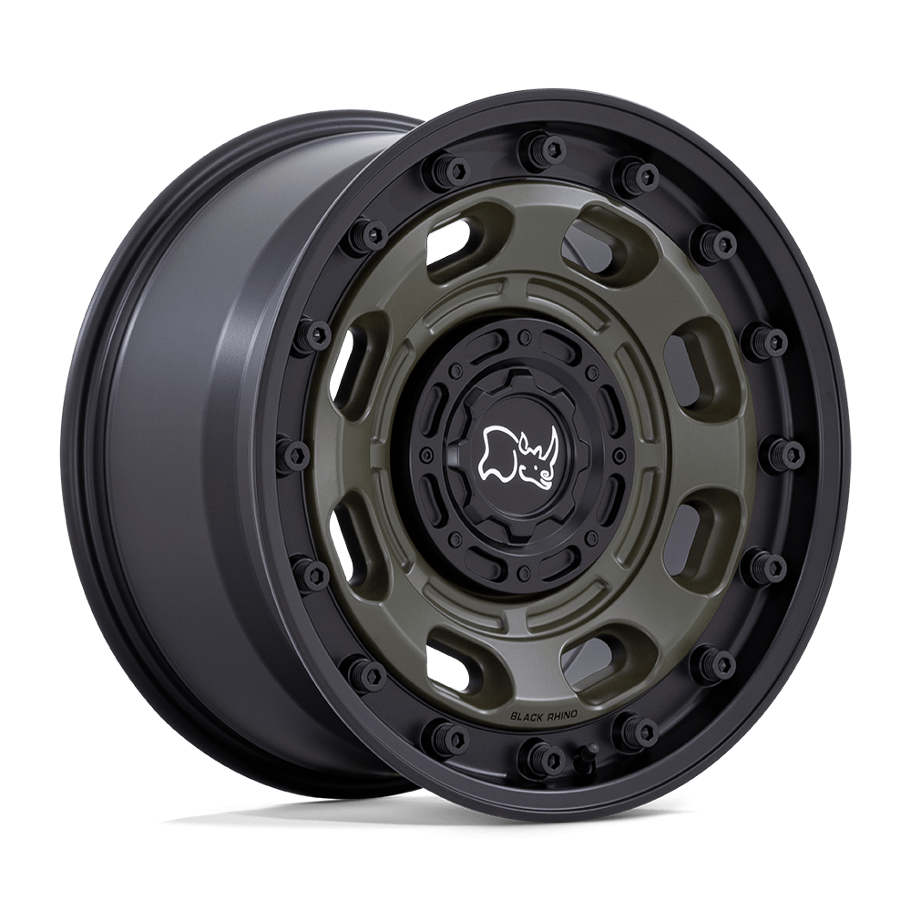 Black Rhino Hard Alloys ATLAS 16X8 6X5.5 106 -10 OD-GRN-BLK-LP