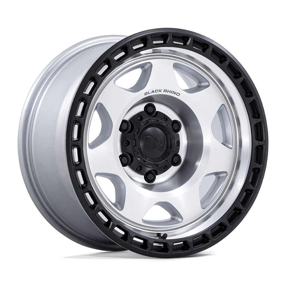 Black Rhino Hard Alloys VOYAGER 17X8.5 6X4.5 66 +0 SLV-MCH-BLK