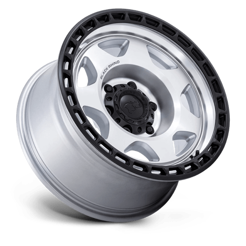 Black Rhino Hard Alloys VOYAGER 17X8.5 6X4.5 66 +0 SLV-MCH-BLK