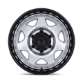Black Rhino Hard Alloys VOYAGER 17X8.5 5X5 71 -10 SLV-MCH-BLK