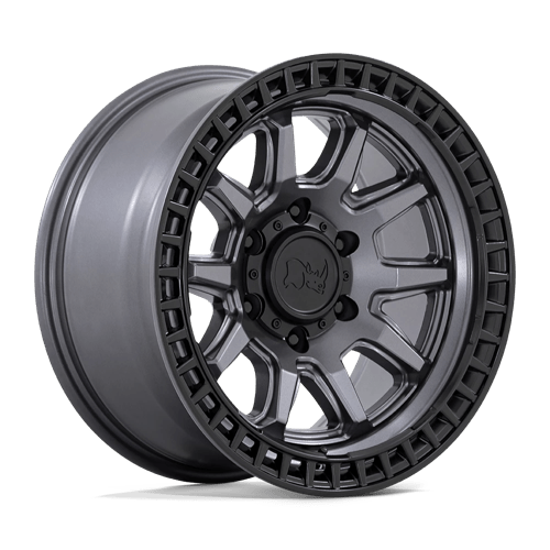 Black Rhino Hard Alloys BR CALICO 17X8.5 5X4.5 72 M-GMTL BLK +34