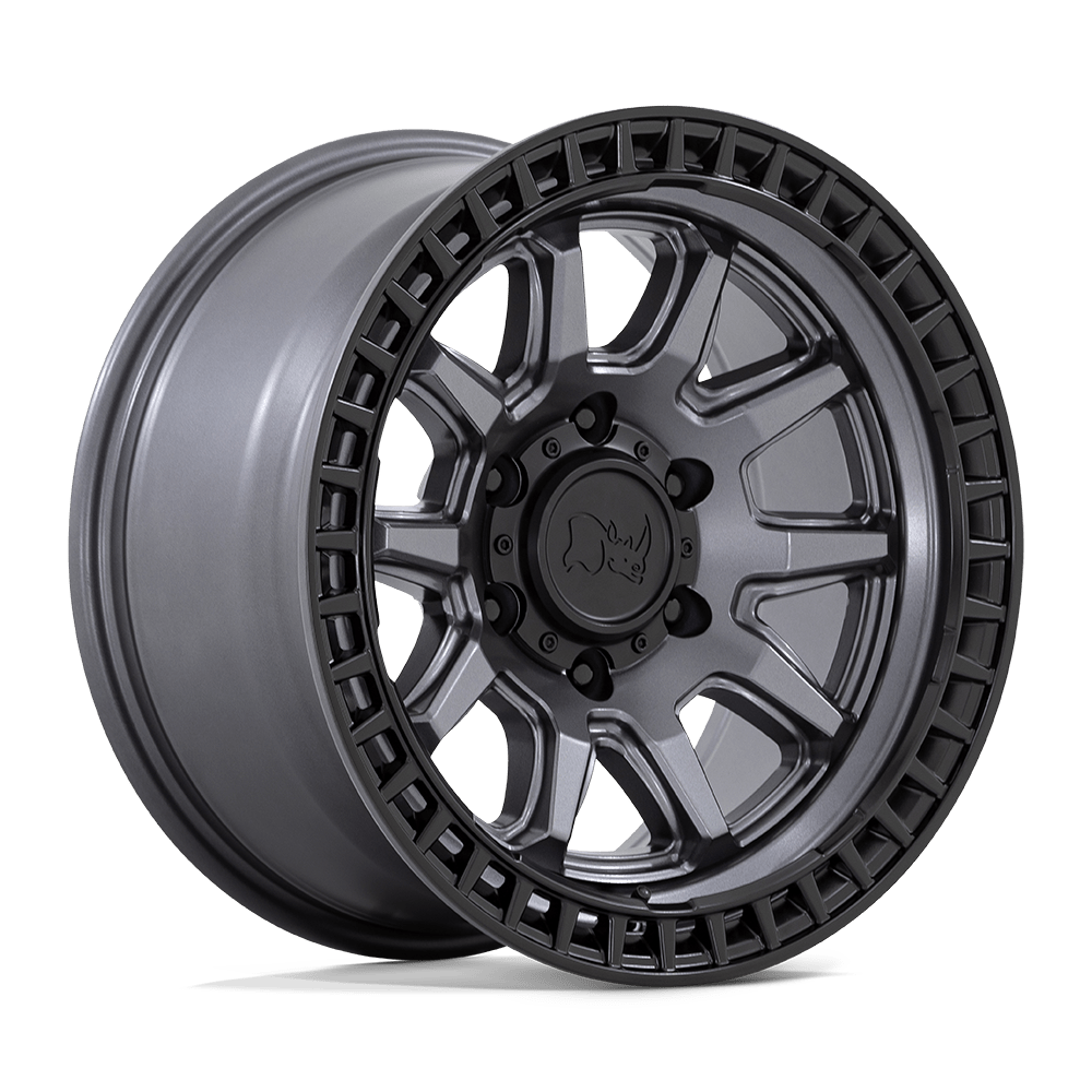 Black Rhino Hard Alloys BR CALICO 17X8.5 5X5.0 71 M-GMTL BLK -10