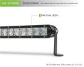 Single Row LED Light Bar With Chrome Face