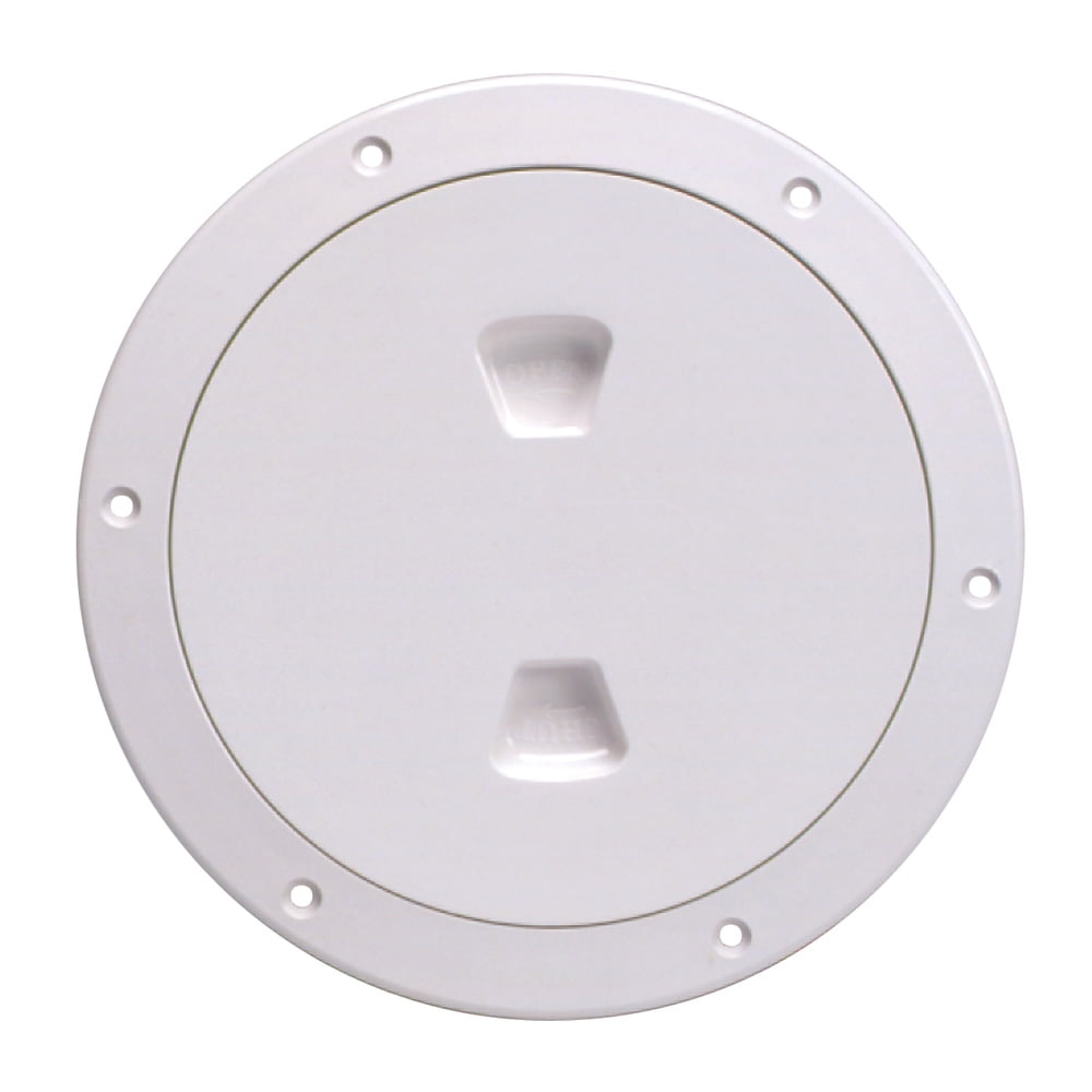 Deck Plate 6" Screw Wht Smooth
