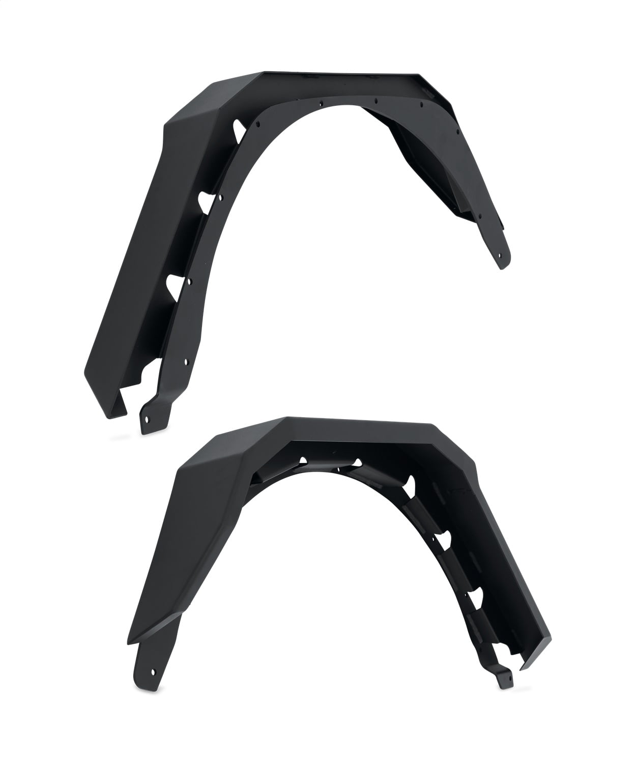 Fender Flare; Rear; Metal; Black;