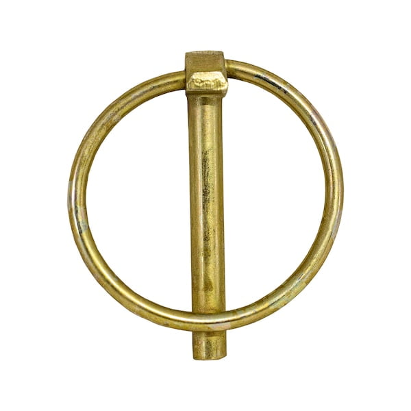 Linch Pin 1/4IN Yellow Zn Bulk
