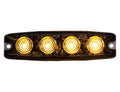 Light Strobe 4-3/8IN 4-LED Amber  1
