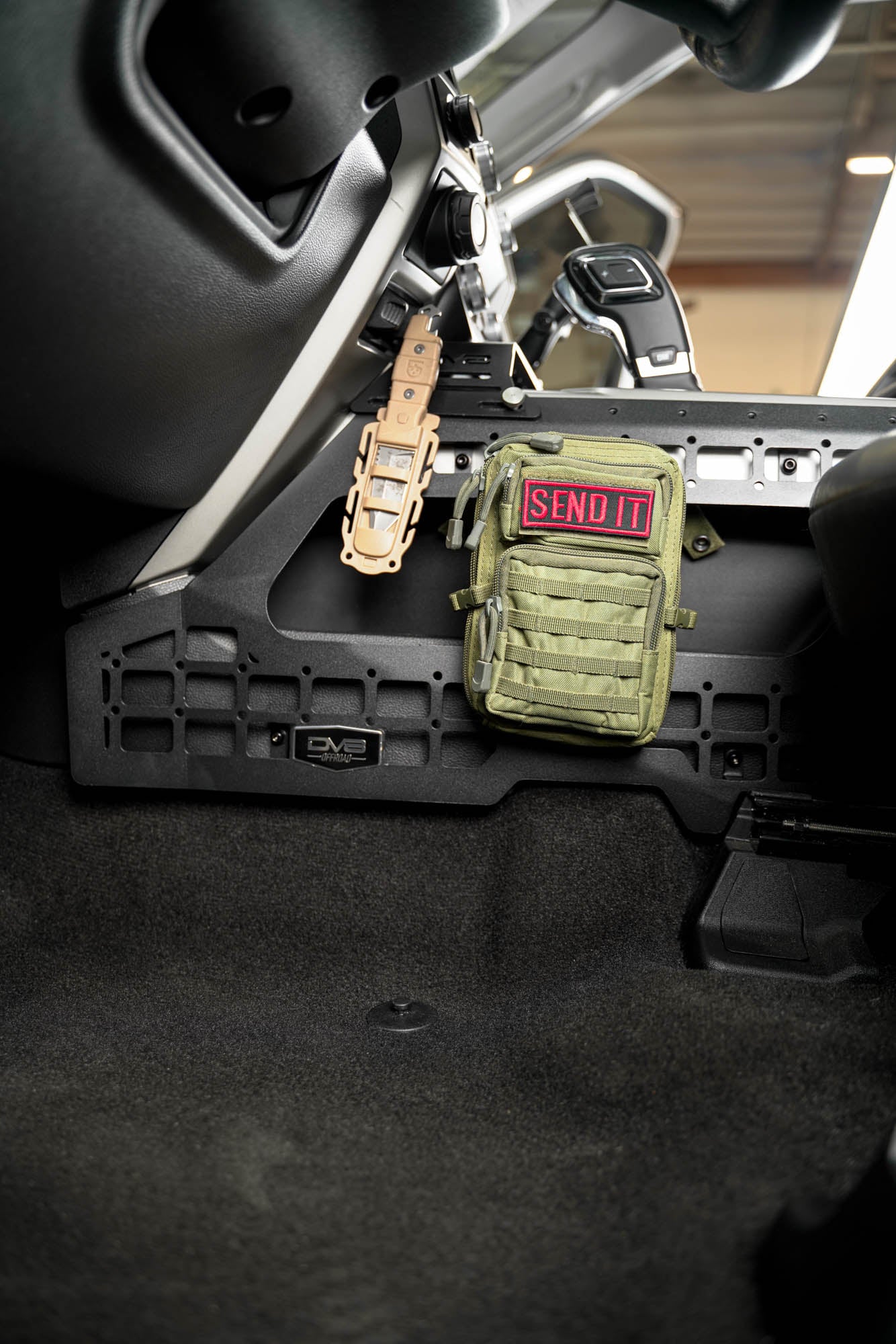 2015-2020 Ford F-150 & 2017-2021 F-250/350 Center Console Molle Panels & Device Mount