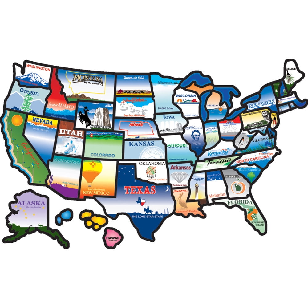 Removable State Stickers