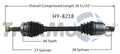 New Cv Axle