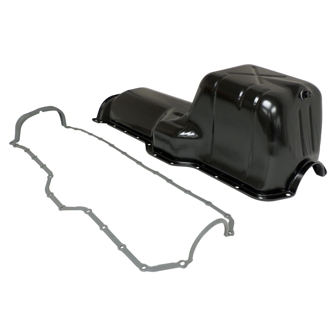 Engine Oil Pan Kit for Jeep 2000-2006 TJ Wrangler, and 1999-2004 WJ, WG Grand Cherokee with 4.0L Engine, Includes Black Steel Oil Pan and Gray...