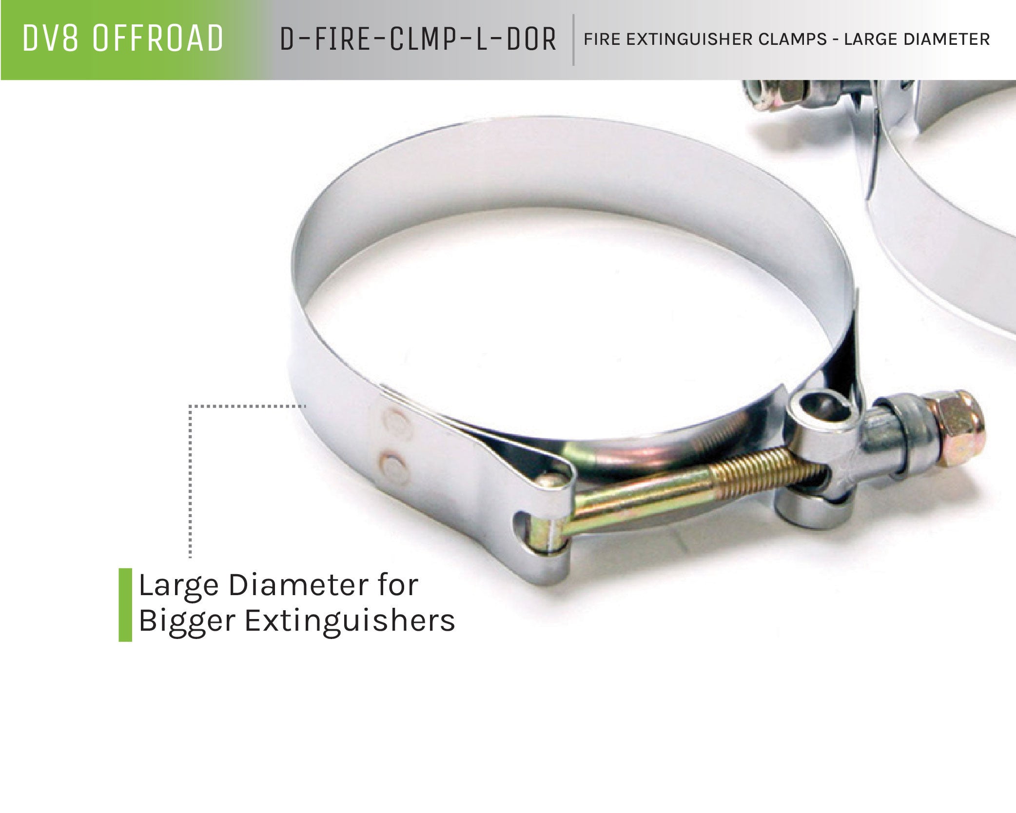Fire Extinguisher Clamps Small Diameter
