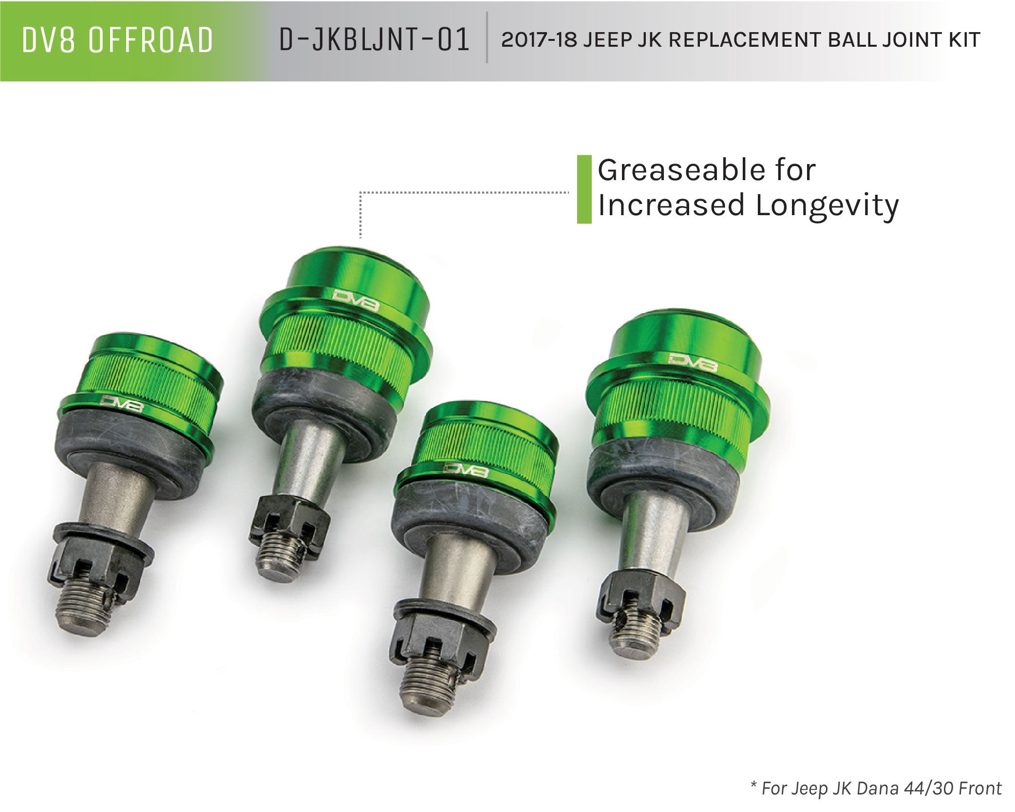Jeep JK Replacement Ball Joint Kit Dana 30 Or Dana 44