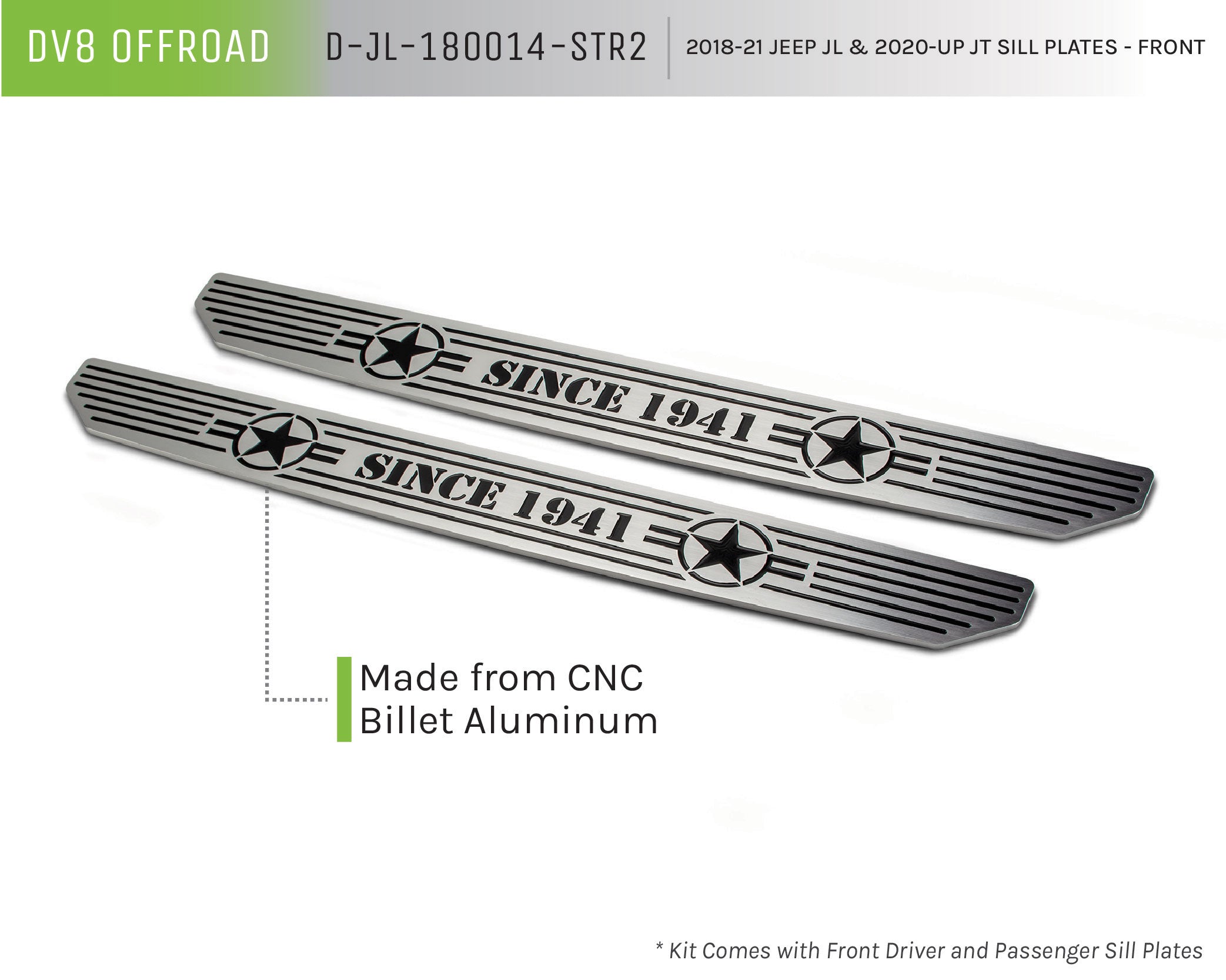 Jeep JL & JT Sill Plates Front