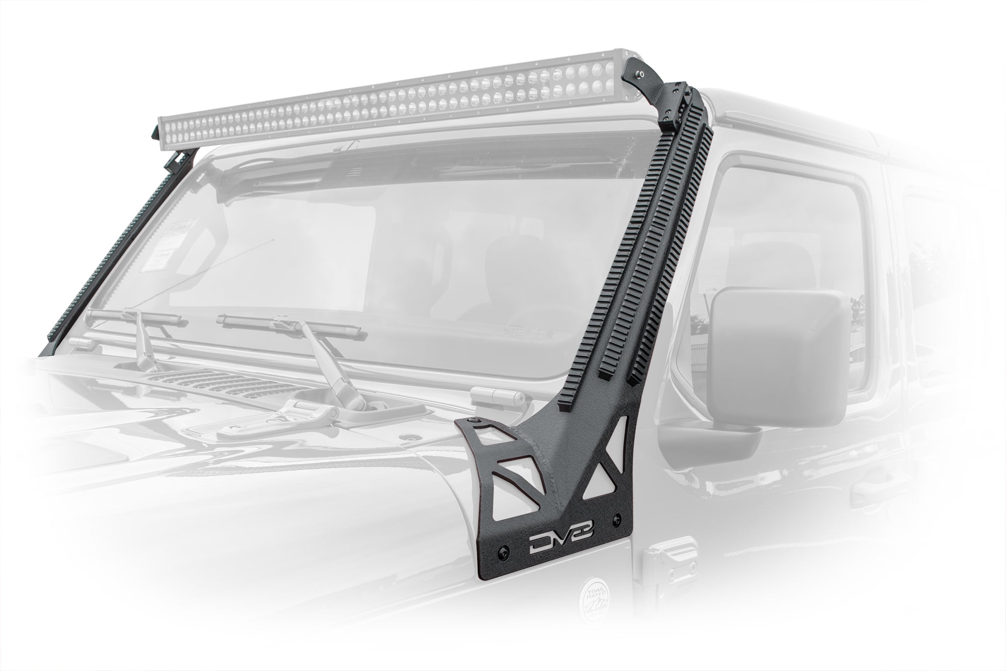Jeep Wrangler JL And Gladiator JT A-Pillar Mount With Rail Accessory Mount System