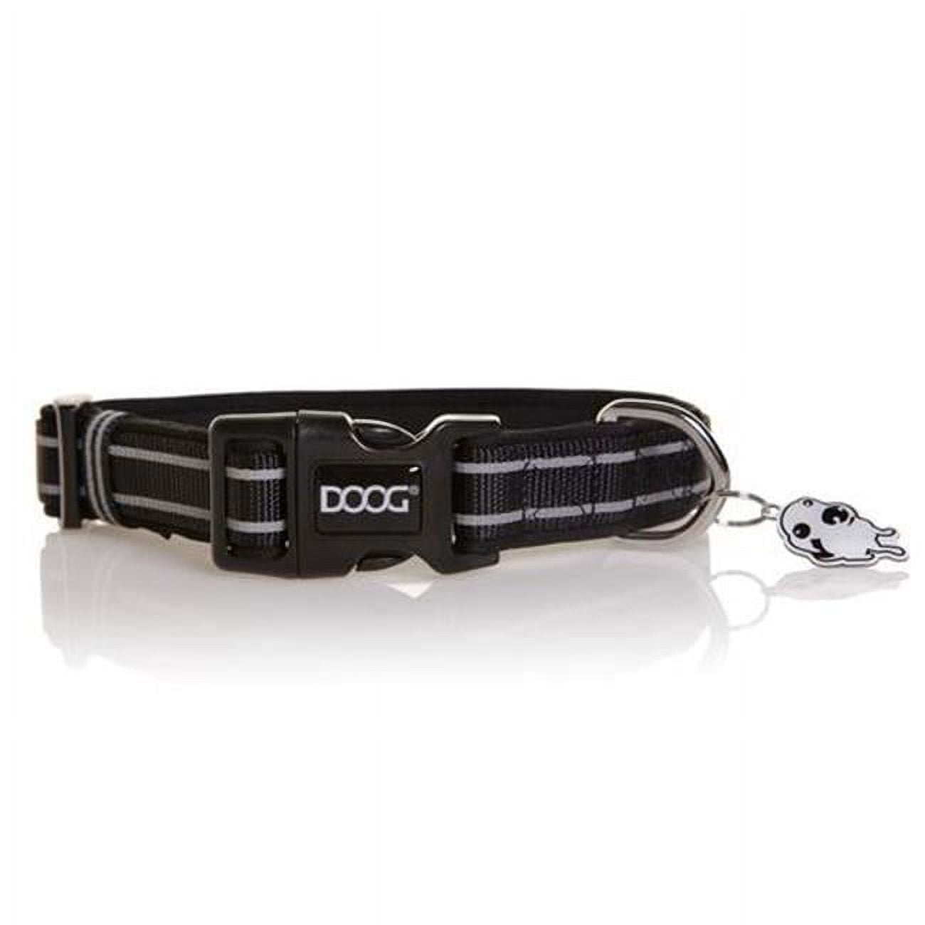 Collar Blk Reflct Stri Md