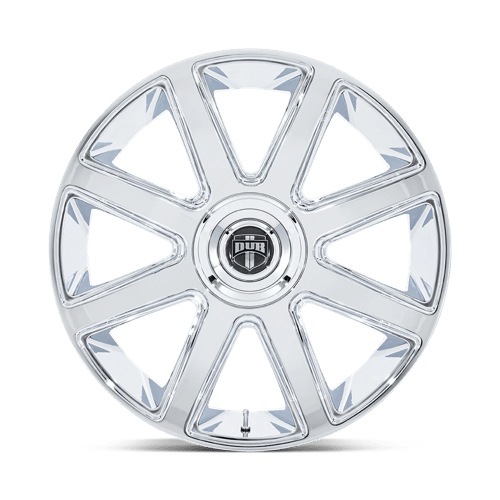 Dub 1PC Pull 24X10 5X115/120 74 +15 Chrome