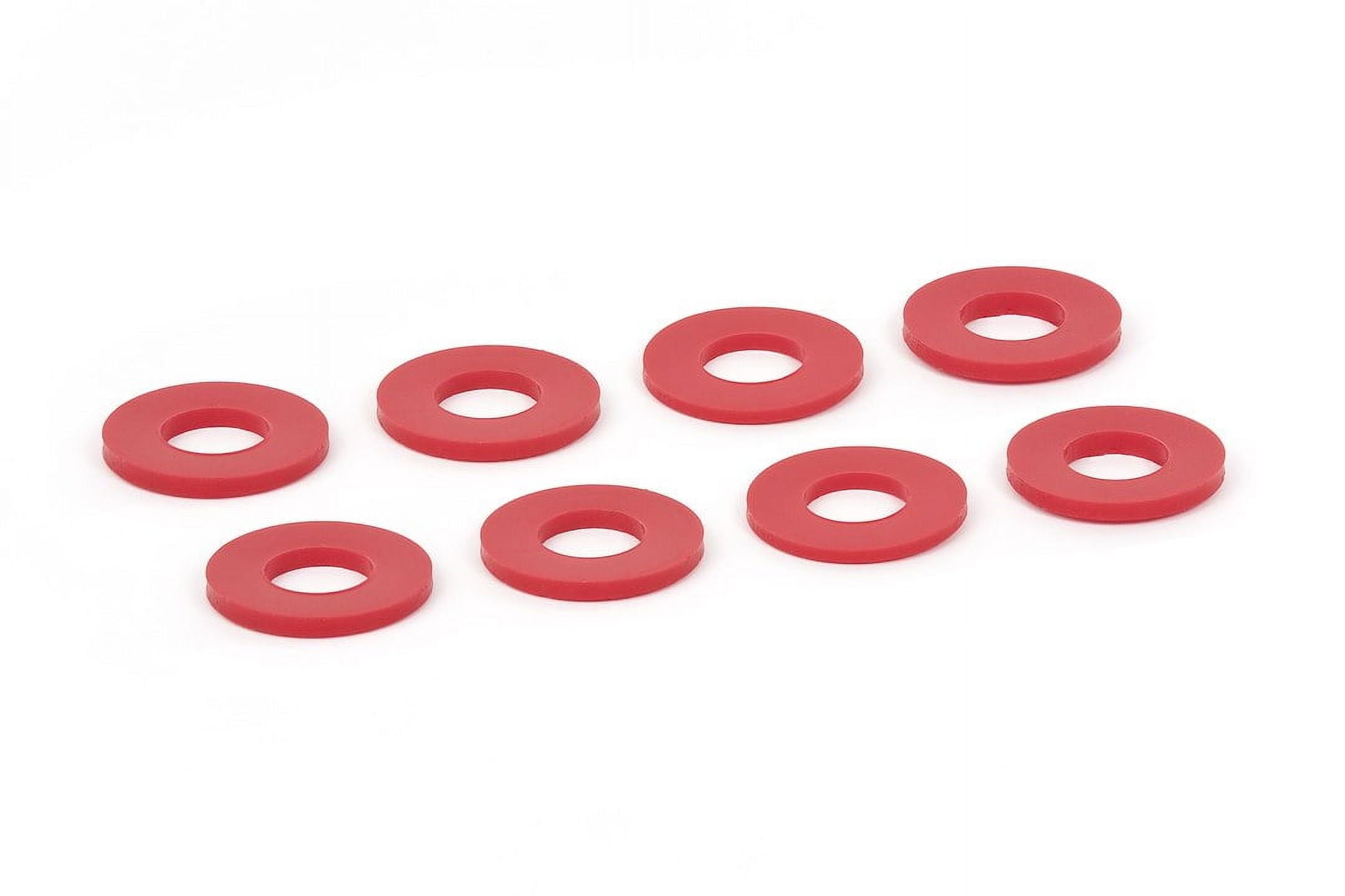 D-Ring Washers Pair Red