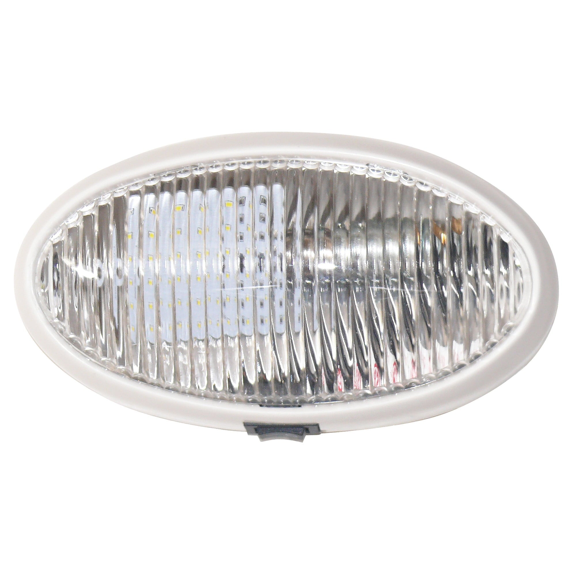 Oval Porchlight Wht Sw