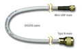 50' DA340 Cble W/Min Uhf&typ N Mal