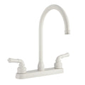 J-Spout RV Kitchen Faucet White