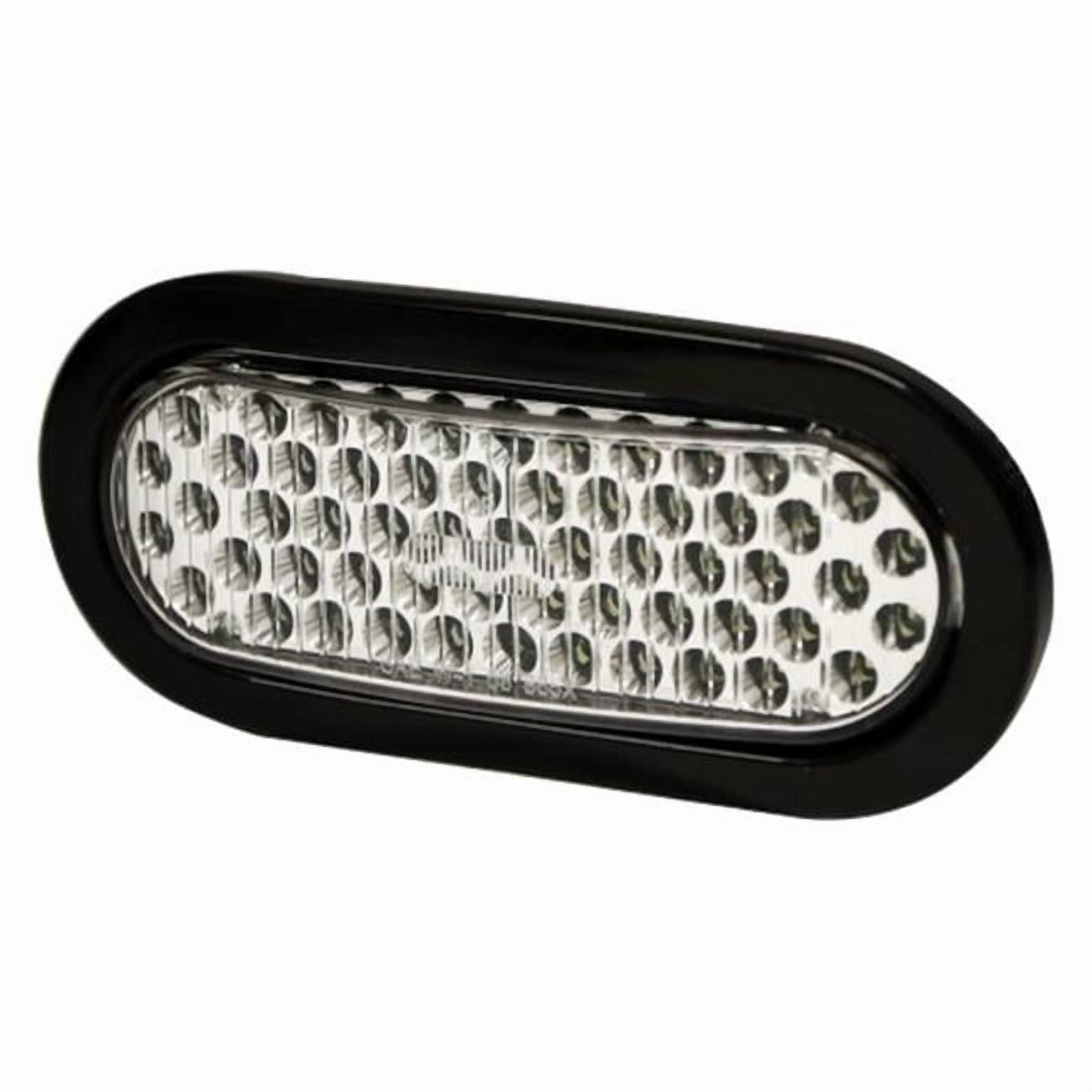 Ledflasher Oval 12-24VDC Amb/Blu Le