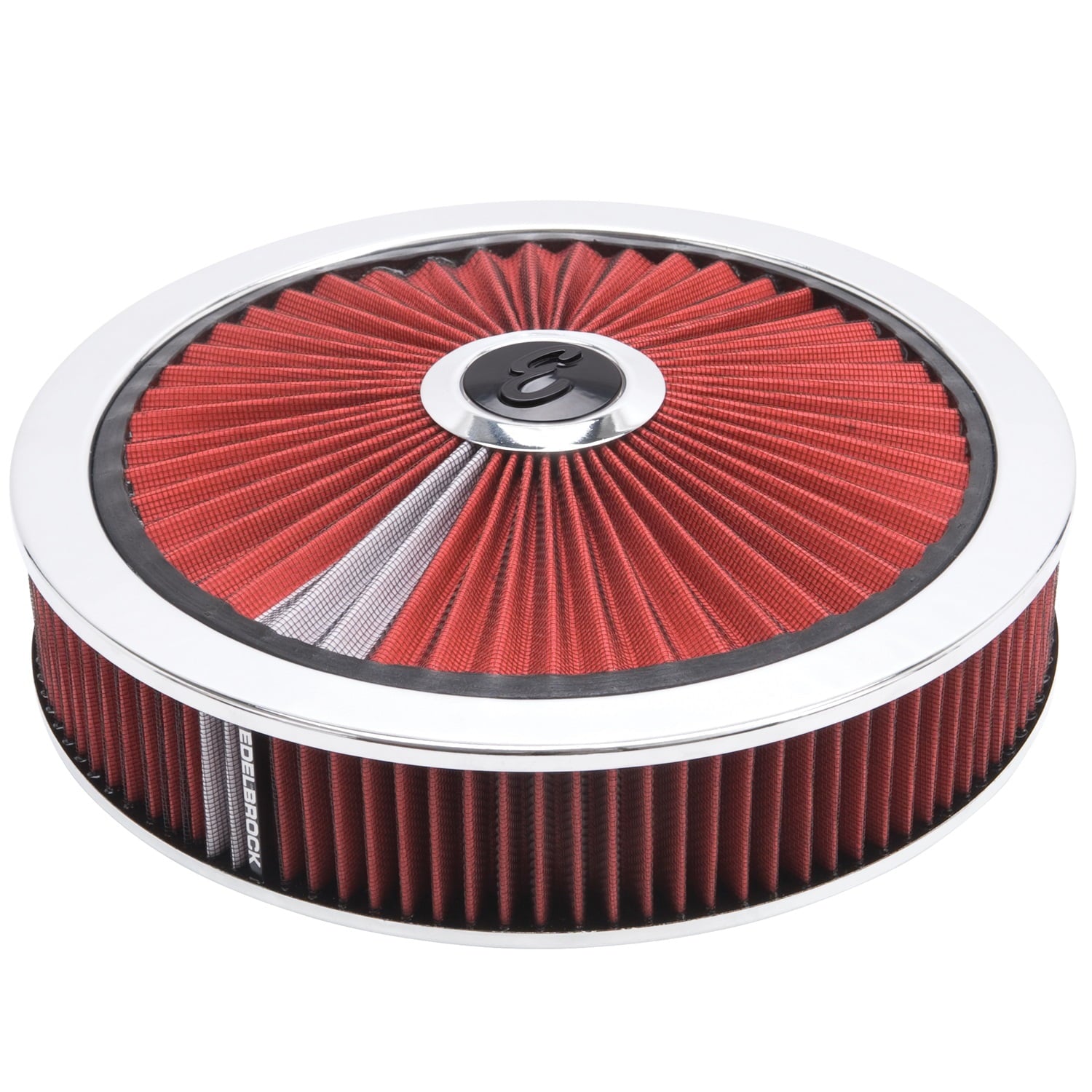 A/C 14' Round Chrome /Red