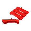Radiator Isolator Pad Set; Red; Sma