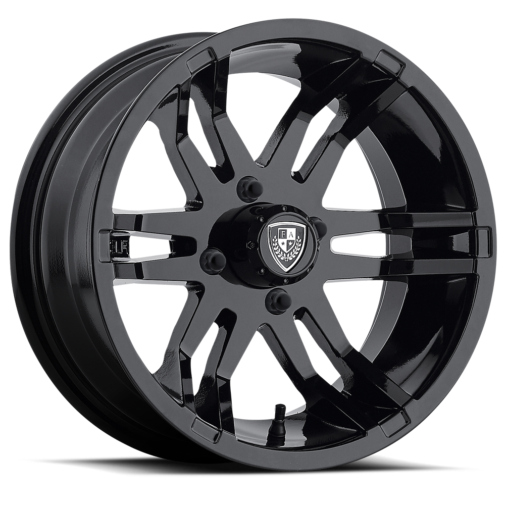 Fairway Alloys FLEX UTV 14X6.5 GLOSS BLACK -20MM