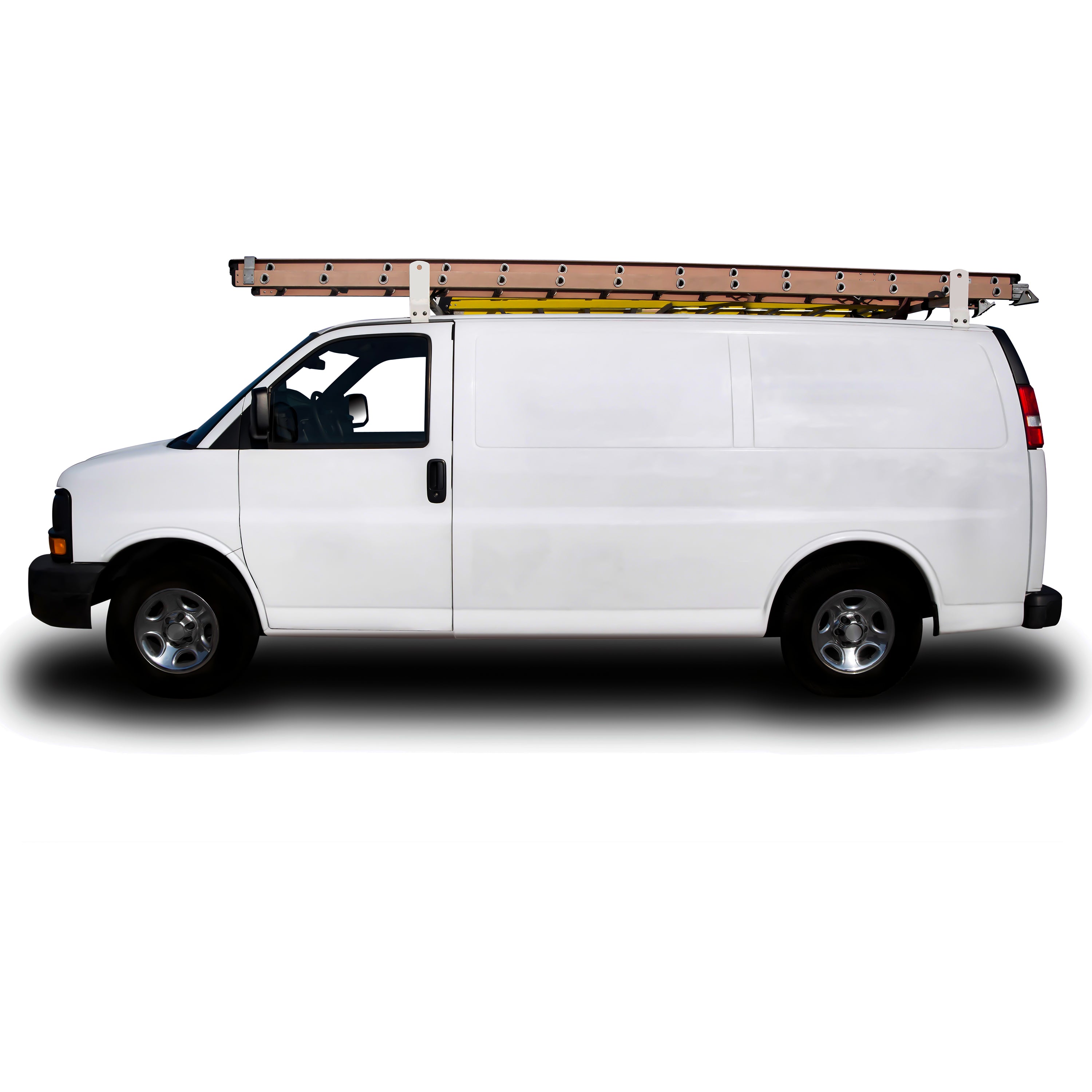 VAN RACK 2 BAR RG MOUNT WHITE