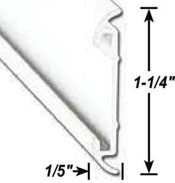 Flat Trim W/ P.wht 8' Ea