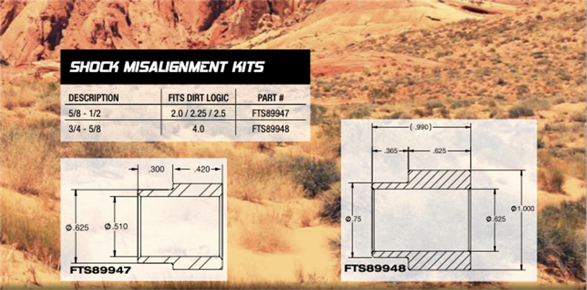 Fabtech Shock Misalignment Kit | FTS89947