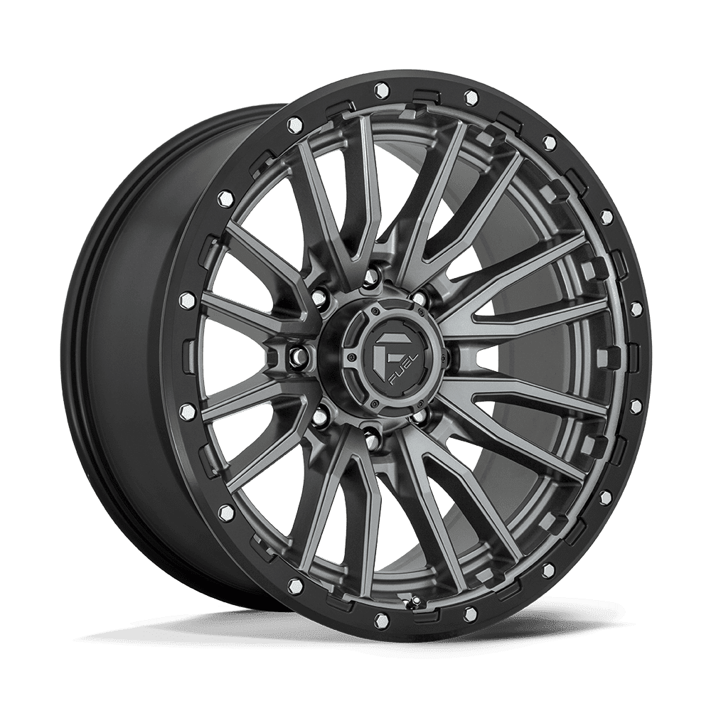 Fuel 1PC Rebel 22X10 8X180 124 -18 M-Gmtl-Blk-Rg
